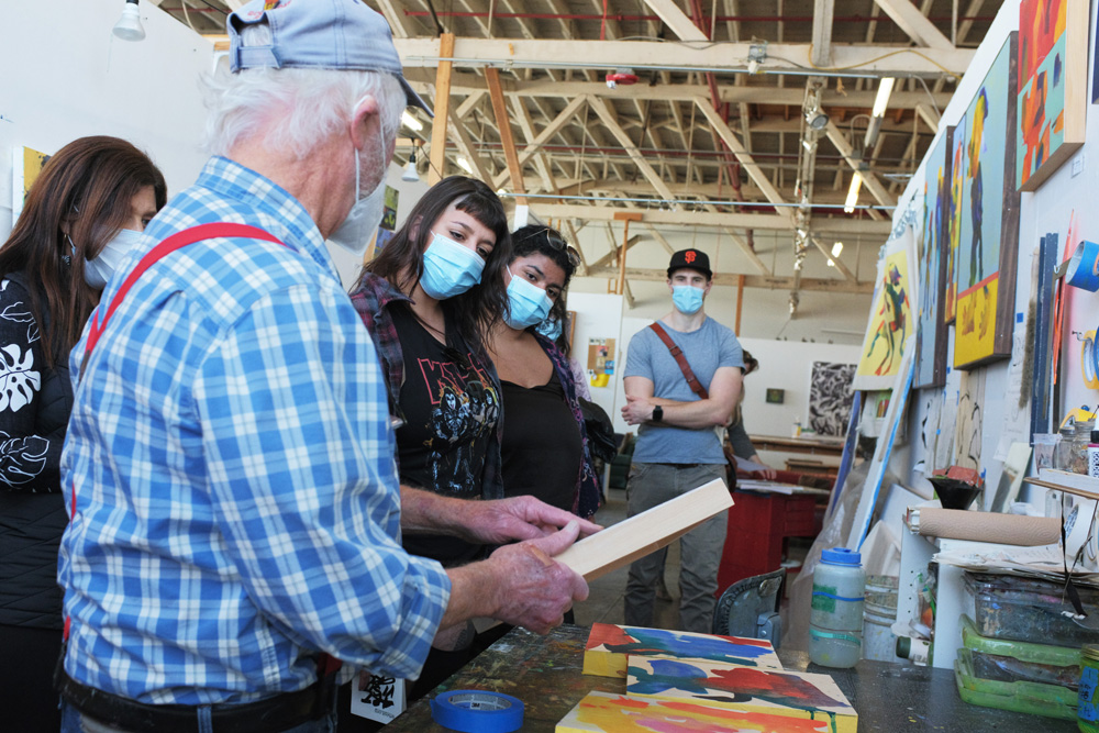 Art Visit with Bill Prochnow at his Studio in Oakland.