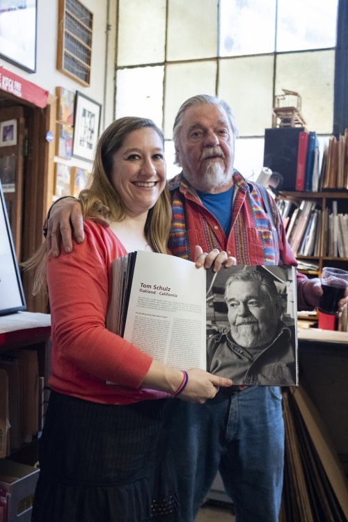 Art Visit with painter Tom Schultz at his Oakland Studio.