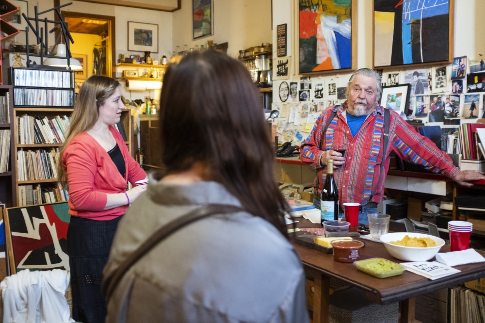 Art Visit with painter Tom Schultz at his Oakland Studio.