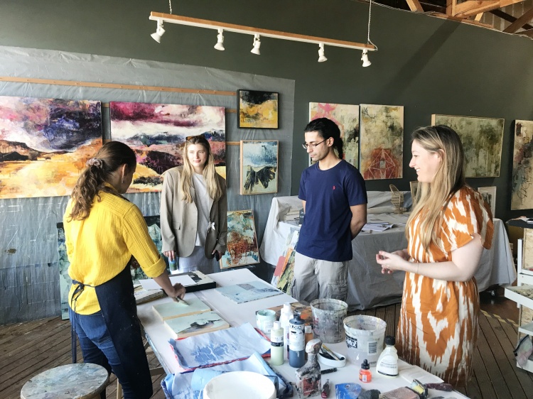  Art Visit with Paula Valenzuela in her Sausalito studio.