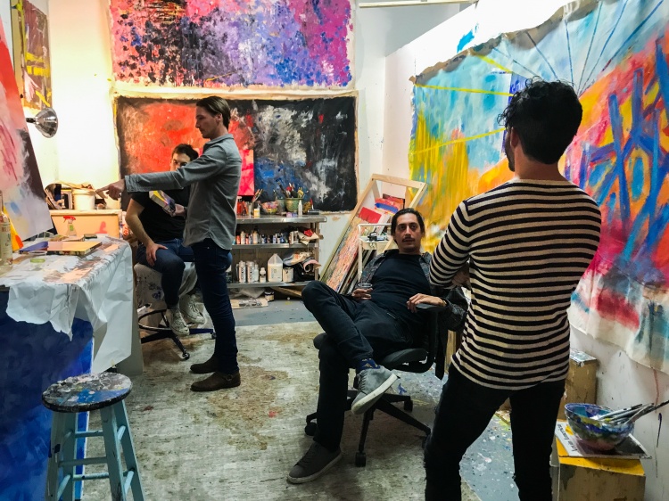 Art Visit with William Valle at his studio in San Francisco.