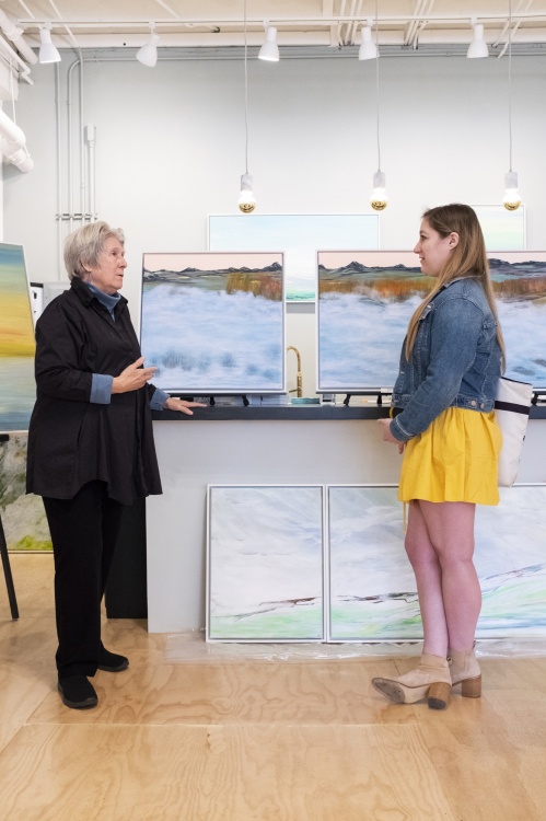 Art Visit with Wo Schiffman in Her Sausalito Studio.