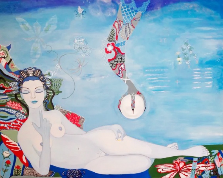 Original art by Anne Wolfe from San Rafael, California
