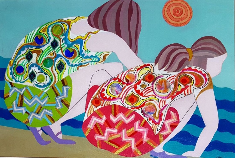Original art by Judith Rohrer from East Bay, California