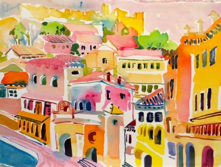 Original artwork by Nancie Crowley from Los Altos Hills, California