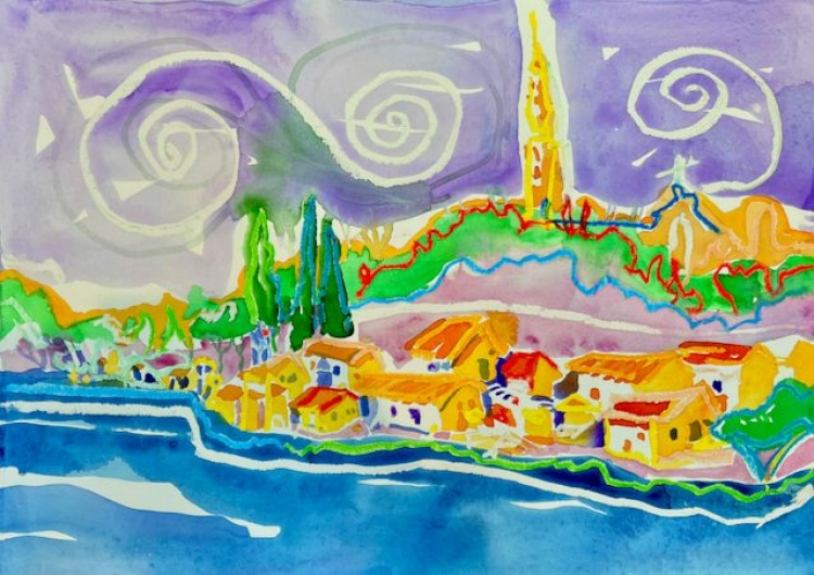 Fresh artwork by Nancie Crowley from Los Altos Hills, California