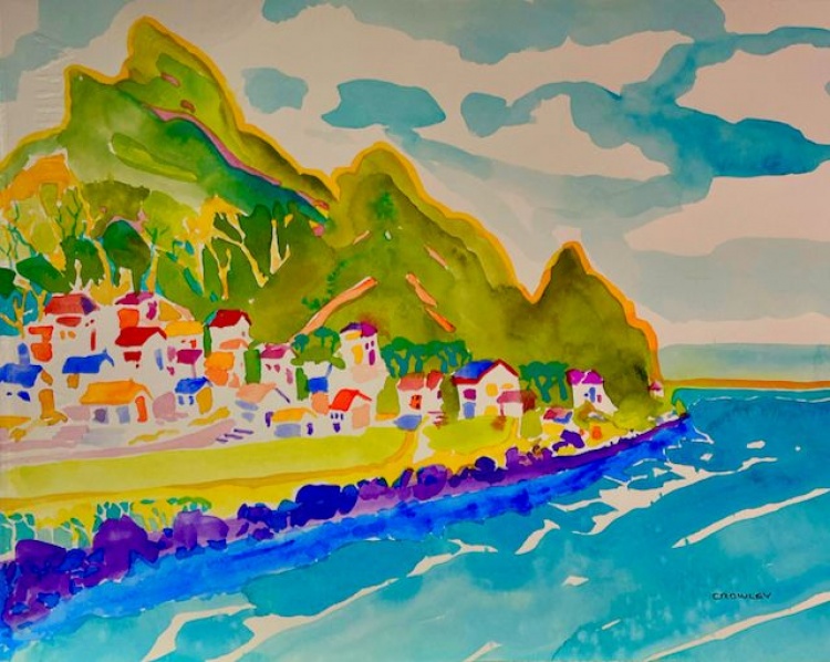 Fresh artwork by Nancie Crowley from Los Altos Hills, California